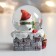 Souvenir Polystone Water Ball "Snowman on a Pipe with Gifts" 4.5x4x6.5 cm