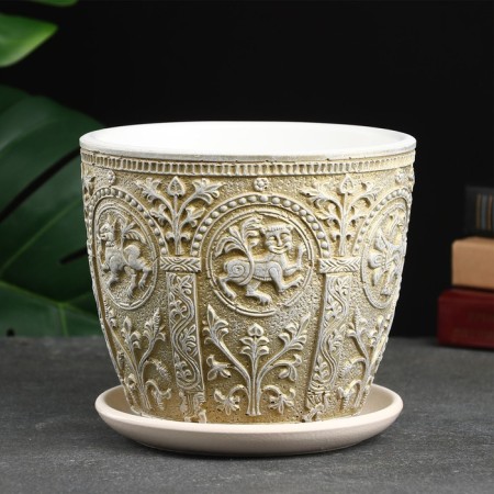 Flower Pot "Bylina" olive bud No. 3 volume 2.15 liters-5