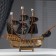 Ship "Whida", 33x8x29 cm, pirate, black sails