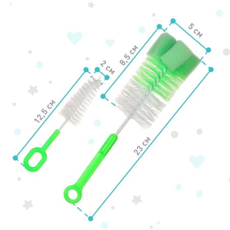 A set of brushes for bottles and nipple, color mix-1