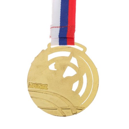 Medal thematic "gymnastics", gold, d = 6 cm-3