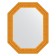 Mirror in the baguette frame, gold gold 80 mm, 59x74 cm