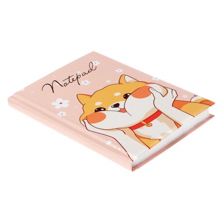 Notepad A6, 80 sheets in the cage "Milash", solid cover, glossy lamination, offset block-1