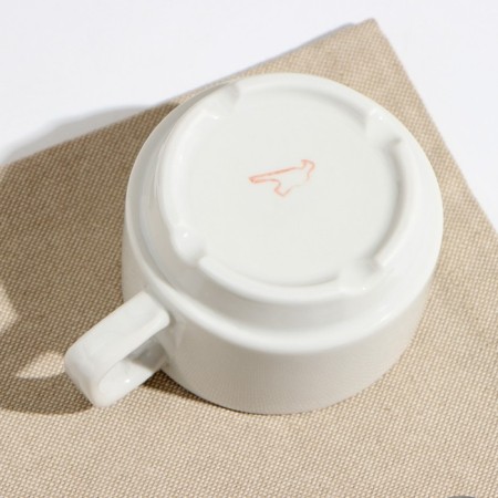 Porcelain cup "white", 170 ml, d = 8.3 cm, stacked-1