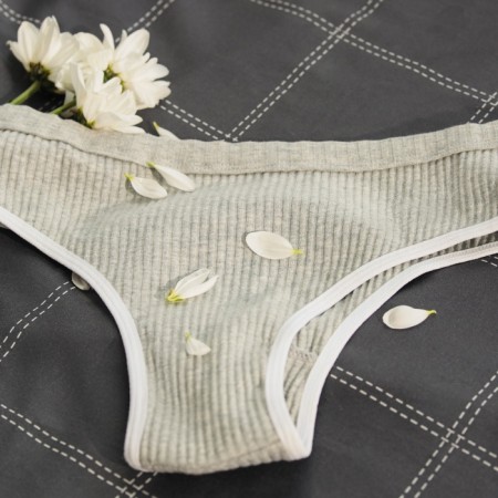 Female set (top, panties) Gray color, size 42-44-9