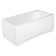Bath screen Frontal Cersanit Virgo /Intro 150x75 cm, white color