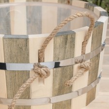 Gang of linden, 10 liters, round, plastic insert, 