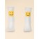 Nosk children, size 18-20, milk, yellow, 2 pcs