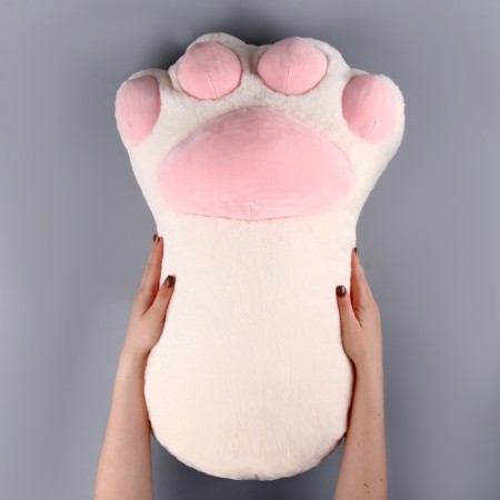 Soft toy "paw", 70 cm, milk-beam-beige color-6