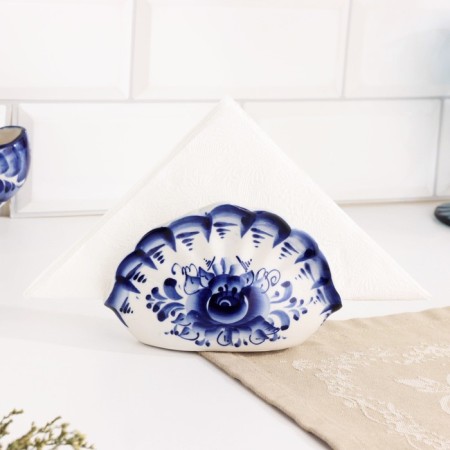Napkin "shell", gzhel