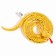 Soft toy "Snake", yellow color, with golden inserts, 15 cm