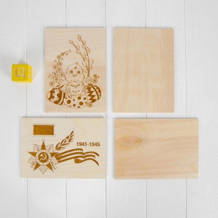 A set of burning boards "Favorite holidays", 10 pcs., Board size: 14.8 × 21.3 × 0.3 cm-1