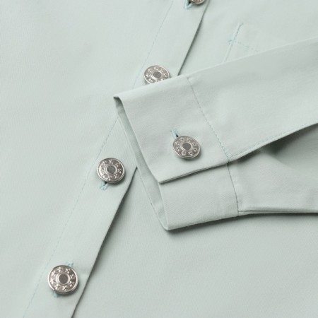 Children's shirt minku: jeans collection, mint color, height 110 cm-11