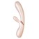 Satiffyer Hot Lover vibrator with clitoral stimulant, silver color