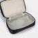 Cosmetic bag, 2 parts on zippers, black color