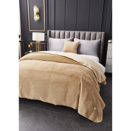 Antoine bedspread, size 220x240 cm, beige color-1