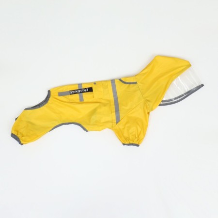 Combiason for dogs, demi -season with a visor, size 3xl (DS 50, OG 67, Osh 51 cm), yellow
