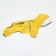 Combiason for dogs, demi -season with a visor, size 3xl (DS 50, OG 67, Osh 51 cm), yellow