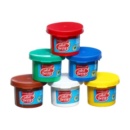 Finger paints, set of 6 colors x 35 ml, artberry, with aloe vera-1