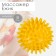 Massage ALYTOP "Hedgehog", D = 8 cm, 55 g, yellow color