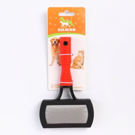 Puchoderma with a drop of 10 x 17 cm, rubberized handle, black-red-4