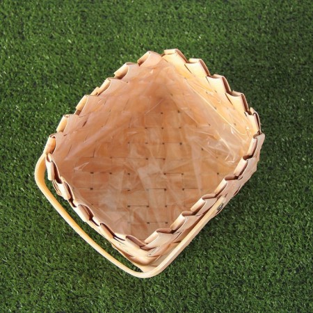 A set of wicker baskets, 2 pcs, a basket, natural, 21 × 16 × 22 cm, 17.5 × 12.5 × 17.5 cm-3