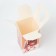 New Year. Gift box New Year's tetrahedral large "Christmas trees" 10 x 10 x 18 cm.
