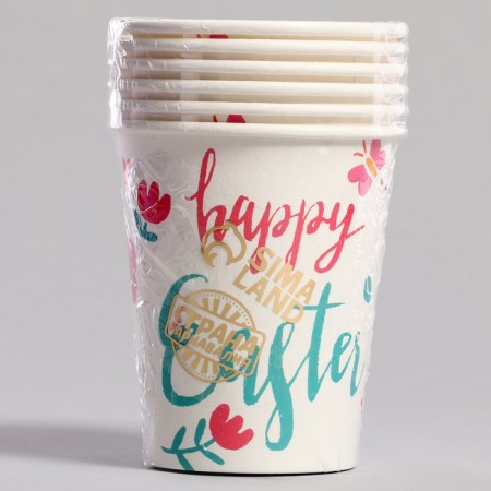 Paper glasses "Easter", 6 pcs-2