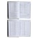 Diary half -dated A5+, 208 BOSS sheets, solid cover, artificial leather, gold cut, brown