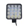 LED LED C2R, 10-30 V, 1400 lm, 6000/8000k, white light, 108x108x20 mm, 2 modes, blue strobe