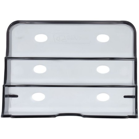 Tables for business cards, 3 compartments, tinted, gray-3