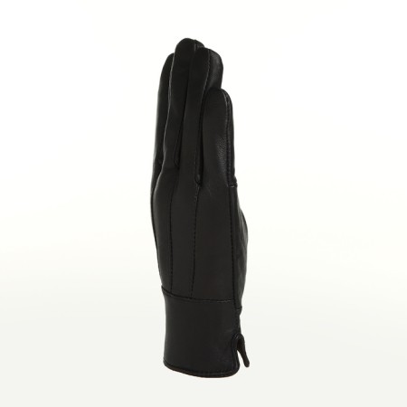 Female gloves, size m, with insulation, black color-1