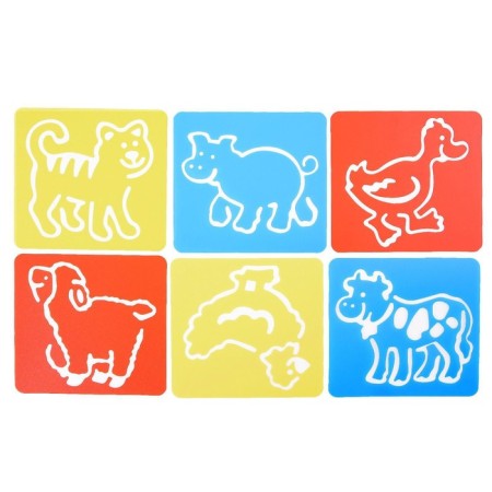 Stencils "Pets" sheet of paper, set of 6 pcs.-3