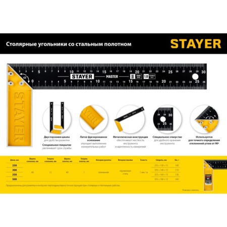Carpenter Stayer 3430-50, steel canvas, 500 mm-5