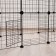 Coaters 24 sections, metal, black, 210 x 210 x 35 cm, (35 x 35 cm link)