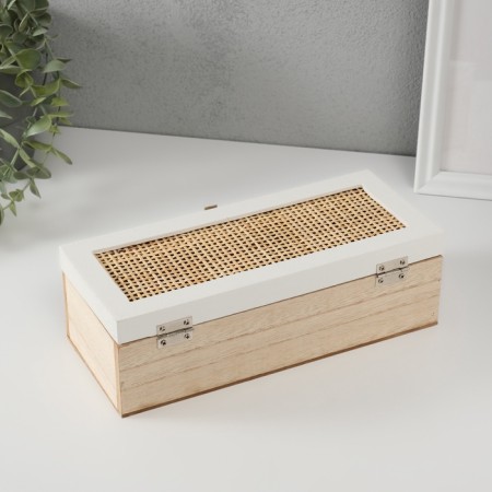 Casket tree with divisions "Basket weaving" 10x23.5x7 cm-3