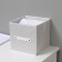 Stelly box for storage LADOM, 25 × 25 × 25 cm, beige color
