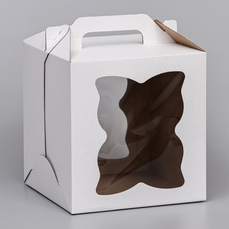Confectionery packaging, "butterfly" 2 windows, 26 x 26 x 28 cm