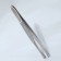 Pinzet begged, narrow, 9 cm, on a blister, silver color, b-158-s -sh