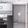 Set: W1189201 Roset with a fork for an electric stove 32A 250V, box in the wall, white