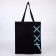 Shoper with tape, black color, 35 x 1 x 40 cm