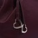 Richet bag with a zipper, external pocket, long belt, burgundy color