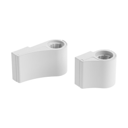 Loop for an aluminum door, up to 120 kg, two -section, white-2