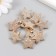 Button plastic for creativity "Texture star" gold 2.2x2.2x1 cm