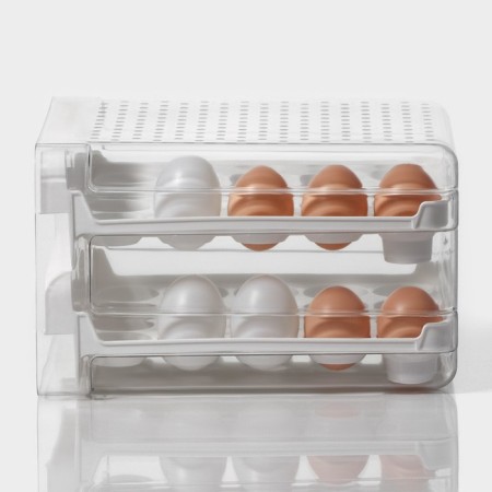 Container for storage of ovice shares, 40 cells, 27 × 22 × 16 cm, white color-4