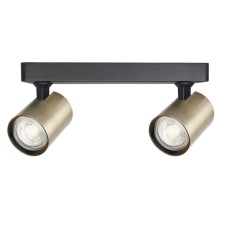 Светильник потолочный Crystal Lux, Clt 017 1401/117, GU10, 2х50 Вт, 11,2х25х6 см, цвет чёрный
