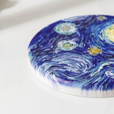 Hot Starry Night, 10 × 10 cm stand-3