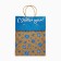 Package with the valve "Snowflakes", craft, glitter, 19.5 x 10 x 25 cm, New Year