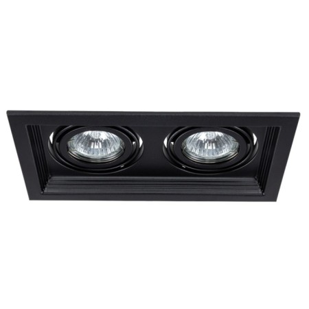 Pointed-built lamp Arte Lamp Canis A6661PL-2BK, GU10, 2x50 W, 13x23x4.5 cm, black