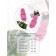 Slippers with a massage effect, open nose, size 38-39, fuchsia color
